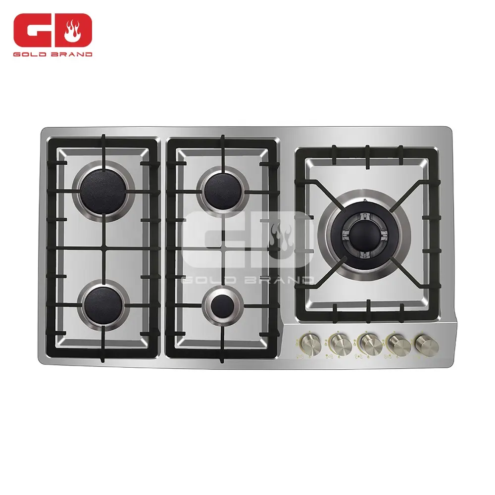 Trending Products Stove 5 Burner Built In Stainless Steel Gas Cooker