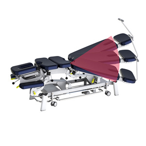 طاولة كهربائية لعنق الرحم مع ارتفاع قابل للتعديل ، طاولة بتقويم العمود الفقري ، سرير جر كهربائي - Product Image 3