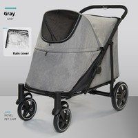 Pratique 5 en 1 pliable voyage grand porte-poussette pour animaux de compagnie grande capacité matériaux robustes chat sac de voyage poussette pour chien de compagnie