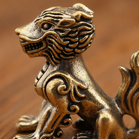Neuf Fils Du Dragon Figurines En Laiton Massif Set Vintage Mythologie Chinoise Collection Déco Bureau