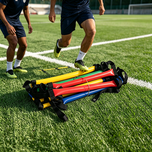 Escalera <span class=keywords><strong>de</strong></span> Agilidad <span class=keywords><strong>de</strong></span> PVC, Escalera <span class=keywords><strong>de</strong></span> Entrenamiento <span class=keywords><strong>de</strong></span> Velocidad para Fútbol, Portátil, con Bolsa <span class=keywords><strong>de</strong></span> Transporte, para Adolescentes, Niños, <span class=keywords><strong>Nivel</strong></span> <span class=keywords><strong>Profesional</strong></span> - Product Image 5