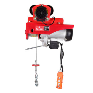 1000kg Mini Electric Hoist Winch PA500 PA1200 - Running I-Beam Wire Rope Traveling <strong>Trolley</strong> for <strong>Material</strong> <strong>Handling</strong> - Product Image 1