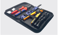 Kit d'outils de connecteur solaire PV avec outils de sertissage, de dénudage et d'assemblage pour l'installation et la maintenance des câbles MC4