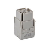 Connecteur industriel rectangulaire WEVEL HSB-012 robuste mâle/femelle 2 broches 100A 1000V IP65 en alliage d'aluminium moulé sous pression