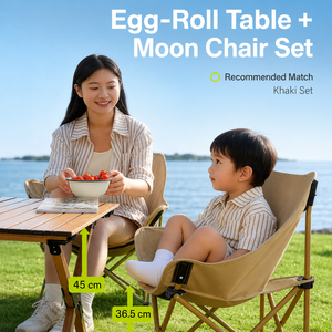 Portable Modern High Back <b>Moon</b> <b>Chair</b> Heavy Duty Stainless Steel Frame Folding <b>Camping</b> <b>Chair</b> for Outdoor Garden Park Fishing - Product Image 1