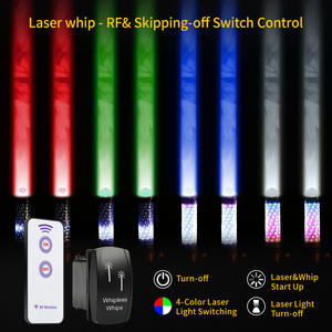 Luces LED Tipo Látigo, Luces Láser sin Antena, Luces LED RGB en Espiral para UTV Todoterreno, Antena LED para Can-Am Polaris RZR - Product Image 3
