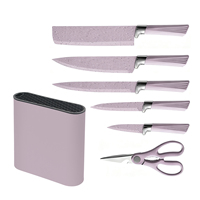 Ensemble de 7 couteaux de cuisine en paille de blé pour barbecue, éplucheur japonais, couteaux de cuisine à steak, légumes, logo personnalisé