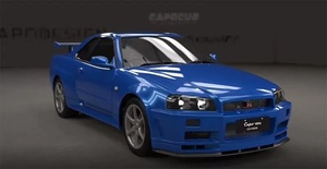 Voiture de drift RC <span class=keywords><strong>Capo</strong></span> 1/8 GTR R34, châssis entièrement métallique Skyline GT-R R34, kit de simulation de véhicule télécommandé sur route, modèle HOSHI - Product Image 5