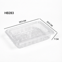 Boîtes à emporter en plastique transparent recyclables de qualité alimentaire sans BPA, emballages personnalisés en PET, boîtes à verrouillage sécurisé pour le pain