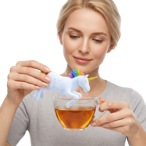 Infuseur à thé en silicone personnalisé en forme de licorne pour les amateurs de thé en feuilles - Product Image 3