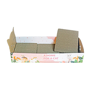 Rascador para gatos de cartón corrugado con forma de pastel, cama en forma de caja para gatos, rascador, artículos para gatos, rascador resistente al desgaste - Product Image 4