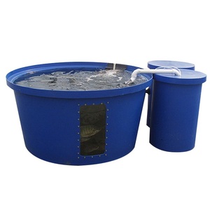 Commercial large round plastic water tanks /aquaculture tanks/ live fish container for sale