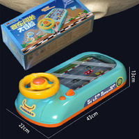 Console de jeu de bureau électrique, jeu d'aventure spatiale, console interactive, jeu de course automobile, machine de jeu avec musique pour enfants