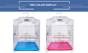 Cage pour les oiseaux, appareil d'intérieur en fer, pliable et portable, petit, robuste et facile à nettoyer, pour perroquets, 1 pièce au meilleur <span class=keywords><strong>prix</strong></span> - Product Image 2