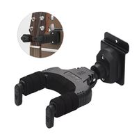 Auto Lock Slat Wall Mountable Guitare Cintre Crochet Titulaire Acoustique Guitare Électrique Mandoline-Instruments De Musique Accessoires