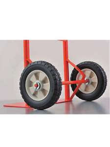 Red Steel Hand Cart 2 Wheels Durable Powder Coated Platform <b>Trolley</b> for <b>Moving</b> Transport - Product Image 3