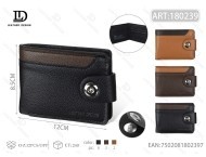 Men's Single Button Wallet Leather No Loose Leaf Fashionable <b>Gift</b> <b>Set</b> - Product Image 1