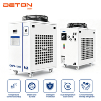 S&A Teyu CWFL-1000 Fiber Laser Water Chiller Sistem Pendingin Kontrol Suhu Presisi DETON Dealer untuk Mesin Pemotong Laser Logam