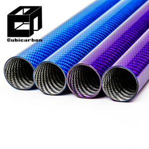 High Strength 1000mm 2000mm 3000mm Carbon Fiber 3k Tubing Carbon Fiber Pipe Color Carbon Fiber Tube Colored Pipes - Product Image 1