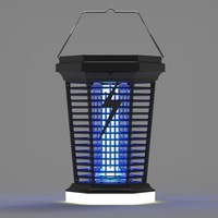Lampe anti-moustiques LED rechargeable par USB à énergie solaire Lingtuo, étanche IP33, avec piège et veilleuse pour le camping