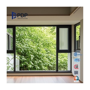 PDP Trung Quốc sản xuất cao cấp phá vỡ nhiệt nhôm tối giản cửa sổ kính - Product Image 3