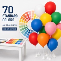 100 ballons en latex de 12 pouces, couleurs assorties, ronds, pour décorations de fête d'anniversaire, de mariage, de remise de diplôme, de célébration, gonflables à l'air ou à l'hélium
