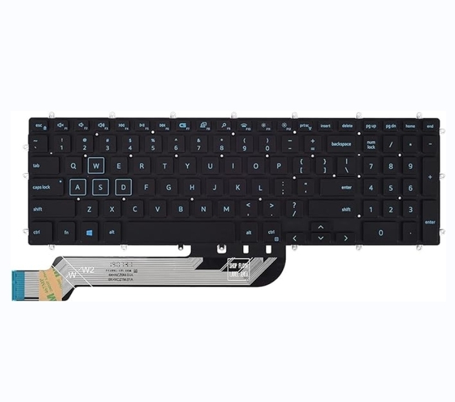 Replacement Keyboard for G3 G5 G7 Inspiron 15 17 5565 5567 5570 Series Laptop US Backlit Blue Letter