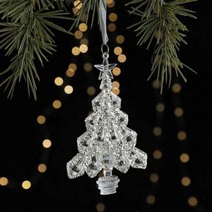 <b>Tree</b> Ice Snowflake Diy Hanging <b>Christmas</b> Crystal Transparent Acrylic Angel Pendant - Product Image 3