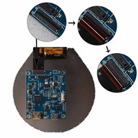 Écran LCD de remplacement 3,4'' 800x800 IPS 330 nits 39 broches, micro-écran LCD rond pour jeux avec carte de pilote LCD MIPI