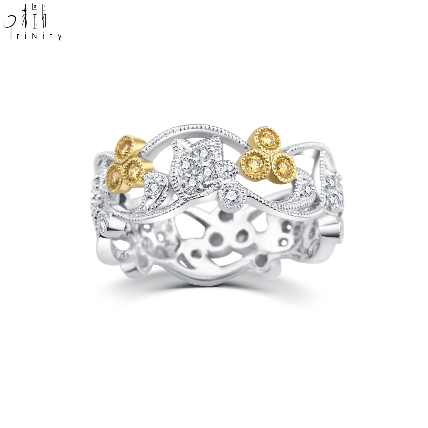 18K White&Yellow Gold