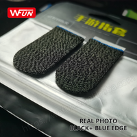 WFUN Lot de 2 Manches de Doigts de Jeu Ultra-Fins Respirants et Sensibles pour Pouce, Anti-Transpiration, Compatibles avec iPhone/Android