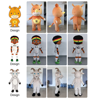 Costume de mascotte pour chien en EVA, personnalisé par l'usine Mascotte, avec logo sur mesure, pour promotion d'Halloween et effet de marche dansante