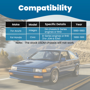 Barra di trazione anteriore da competizione MaXpeedingrods per Acura Integra 90-93 per Honda Civic/CRX 88-91 - Product Image 6
