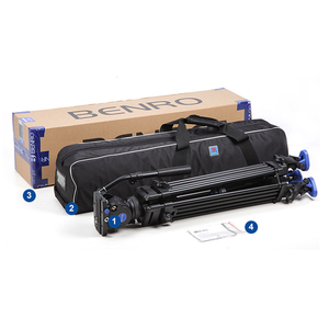 Kit de Trípode Profesional de Aluminio <span class=keywords><strong>BENRO</strong></span> BV8 con Cabezal Fluido Flexible para Cámara de <span class=keywords><strong>Video</strong></span> y Fotografía - Product Image 5