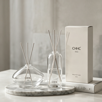 Nouvel Arrivage : Ensemble Diffuseur à Bâtonnets en Verre avec Huile Parfumée et Bâtonnets – Cadeau Parfum d'Ambiance pour la Maison
