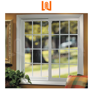 WANJIA Dernières Fenêtres Upvc de conception quadrillée pour maison Fenêtre étanche Fenêtre coulissante Fenêtre combinée Fenêtres coulissantes françaises - Product Image 4