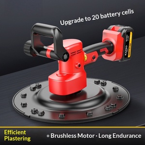 Allanadora de Concreto Inalámbrica en Venta |   <span class=keywords><strong>Lijadora</strong></span> de paneles de <span class=keywords><strong>yeso</strong></span> con batería de litio y luz LED |   Máquina Pulidora de Pisos de 4 Cuchillas - Product Image 1