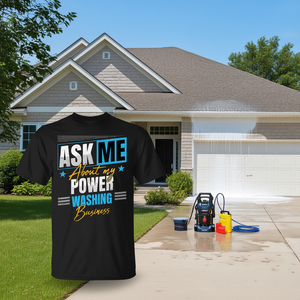 Camiseta Promocional para Negocio de Lavado a Presión: Pídelo a Mí sobre mi Negocio de Lavado a Presión - Product Image 3
