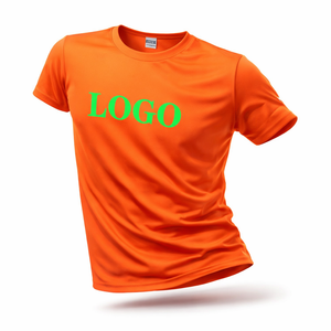 Wholesale Blank Plain t Shirt Custom Silk Screen Print Digital logo Brand <b>Polyester</b> <b>Tshirt</b> Plus Size Men T-shirt for Men - Product Image 1