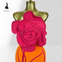Nouvelle Robe Longue Bustier à Fleurs et Bandages 2026 pour Fêtes, Clubs et Anniversaires - Fournisseur en Gros