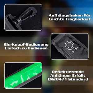 Bracelet LED Réfléchissant - Ceinture de Sécurité Lumineuse Réglable et Élastique pour Course Nocturne et Sports de Plein Air - Product Image 4