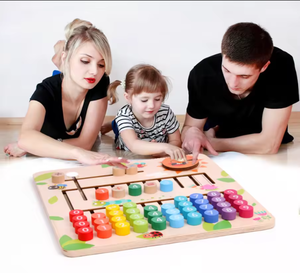 Personalizado Montessori niños de madera matemáticas aprendizaje reconocimiento Digital juego de mesa Ealry juguetes matemáticos educativos para niños niñas - Product Image 3