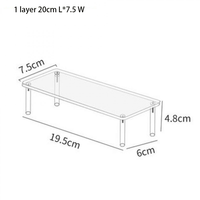 Support d'affichage à 3 niveaux en acrylique transparent personnalisé, présentoir en plexiglas PMMA à étages
