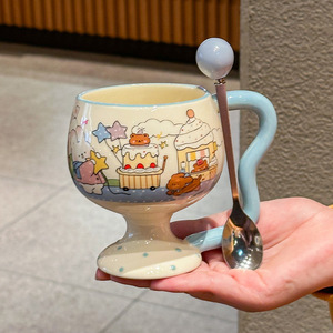 <b>cute</b> ceramic mug <b>bear</b> mug 14oz high-foot <b>cute</b> mug ceramic ceramic <b>bear</b> coffee mug - Product Image 5