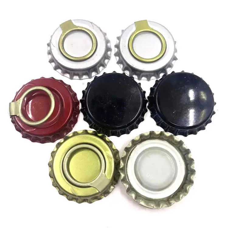 Xuzhou Factory Tinplate 26mm Level Type Easy Opening Pull Ring Beer Crown Cap