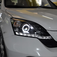 Pour Honda CR-V 2007-2011 Ensemble de phares avant de voiture 6500k LED Phares de voiture à projecteur Lentille neuve 12V Outil de voiture
