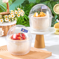 Kokosnoot Verpakking Transparante Blister Doos Voor Cake Dessert Bakken Fruit Verpakking Jelly Cup