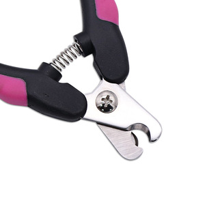 <b>Pet</b> Nail <b>Clippers</b> Stainless Steel Pink Black And White <b>For</b> Dogs Cats Small Large Breeds Convenient Grooming Tool - Product Image 2