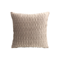 Housse de coussin en velours carré moderne de couleur unie orange Innermor pour canapé, maison, hôpital et voiture