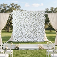 Bloemenwand achtergrond 5D opgerolde doek achtergrond kunstbloemenwand bruiloft feest evenement fotohokje